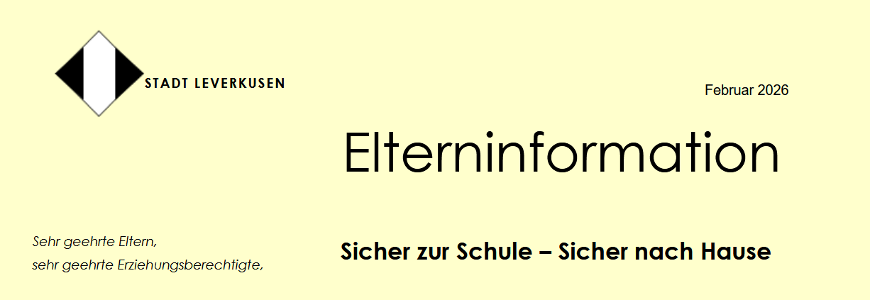 Elternanschreiben zu den Schulwegkarten für das Schuljahr 2026/2027